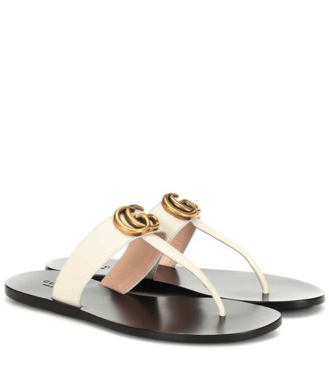 gucci marmont sandalen|gucci marmont leather thong sandals.